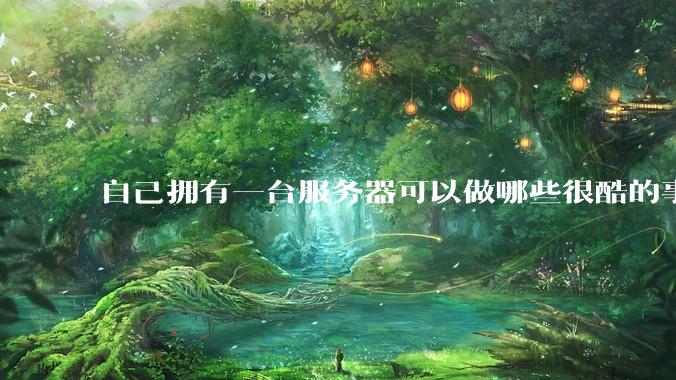 自己拥有一台服务器可以做哪些很酷的事情？